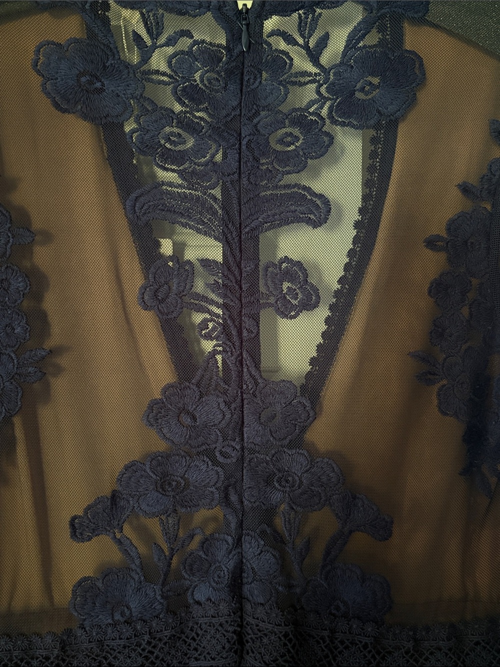 For Love And Lemons Navy Lace Maxi Slip Dress - Picture 8 of 10